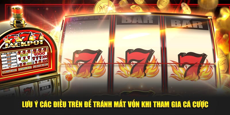 Lưu ý các điều trên để tránh mất vốn khi tham gia cá cược
